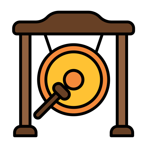 Gong Generic Outline Color icon