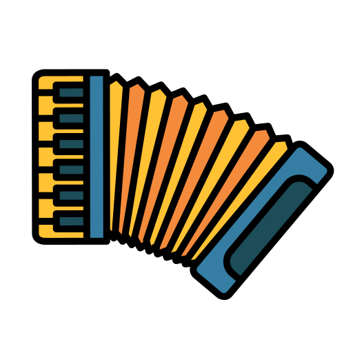 accordeon Generic Outline Color icoon