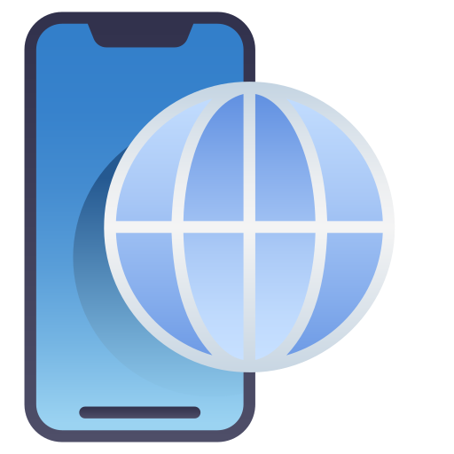 web móvil Generic Flat Gradient icono