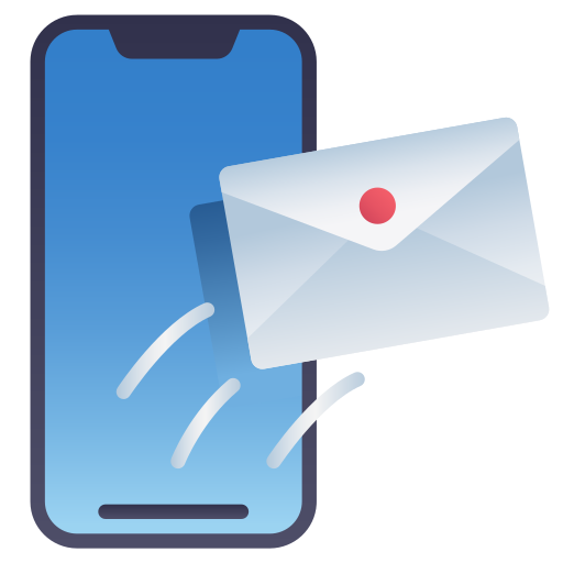 correo móvil Generic Flat Gradient icono