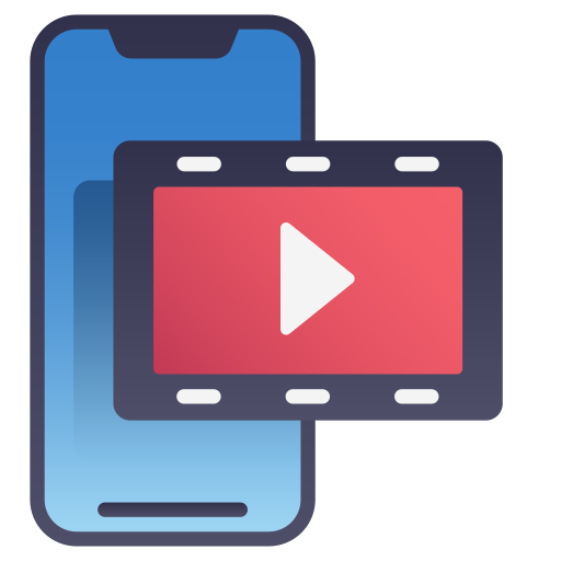 Мобильное видео Generic Flat Gradient иконка