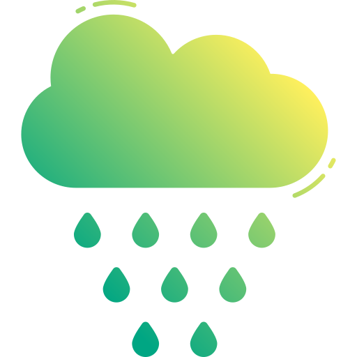 lloviendo Generic Flat Gradient icono