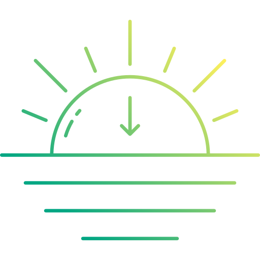 zachód słońca Generic Gradient ikona