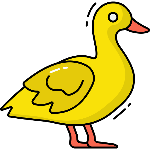 Duck Generic Outline Color icon