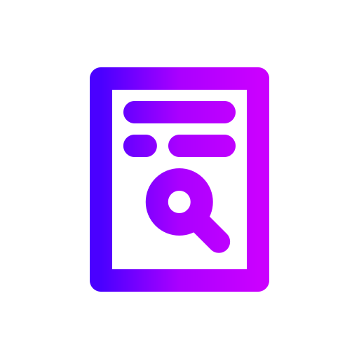 List search Generic Gradient icon