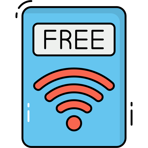 wi-fi gratis Generic Outline Color icono