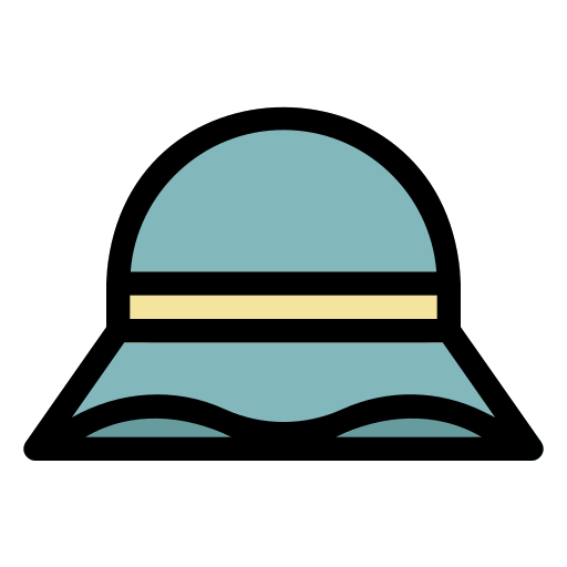 cappello da sole Generic Outline Color icona