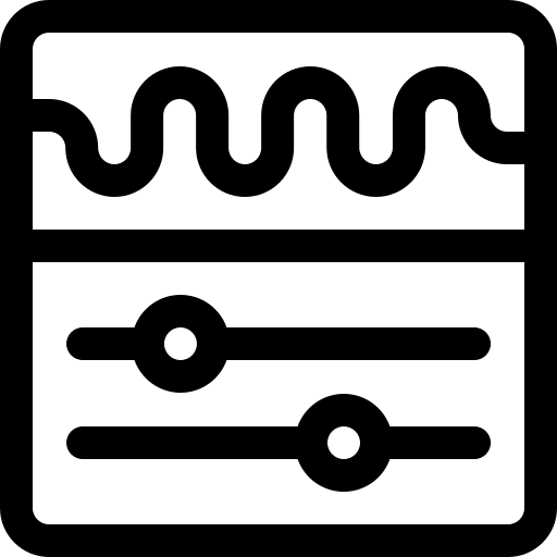 geluidscontroller Basic Rounded Lineal icoon