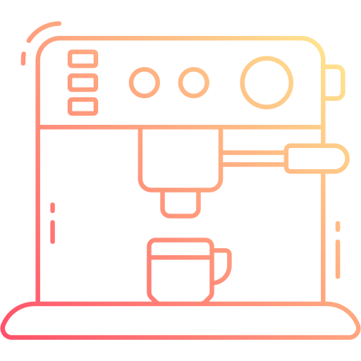 maszyna do kawy Generic Gradient ikona