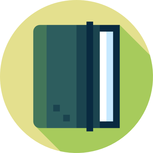 Book Flat Circular Flat icon