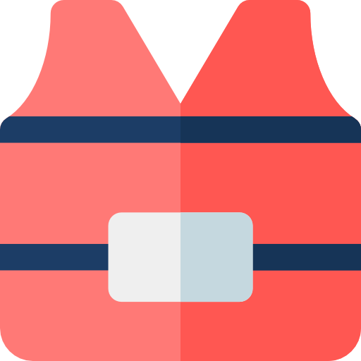 rettungsweste Basic Rounded Flat icon