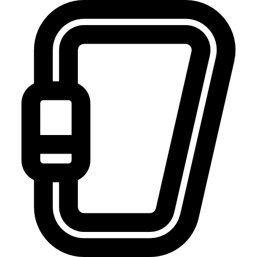 カラビナ Basic Rounded Lineal icon