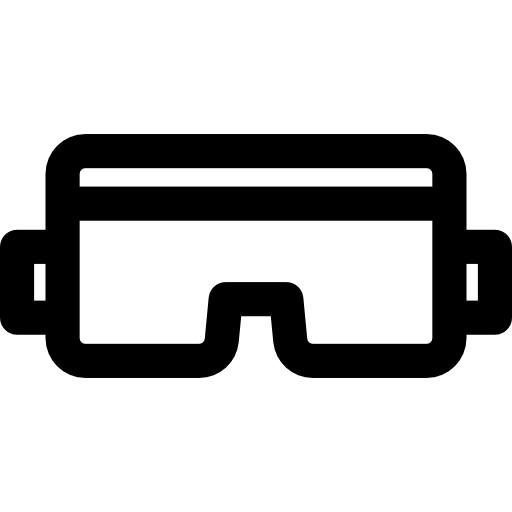 occhiali Basic Rounded Lineal icona