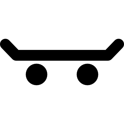 Skateboard Basic Rounded Filled icon