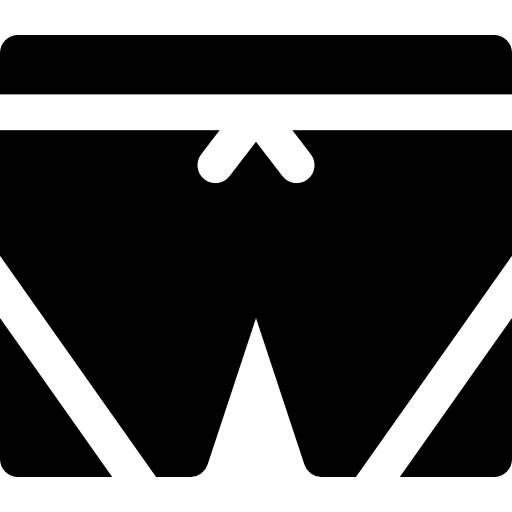 Pants Basic Rounded Filled icon