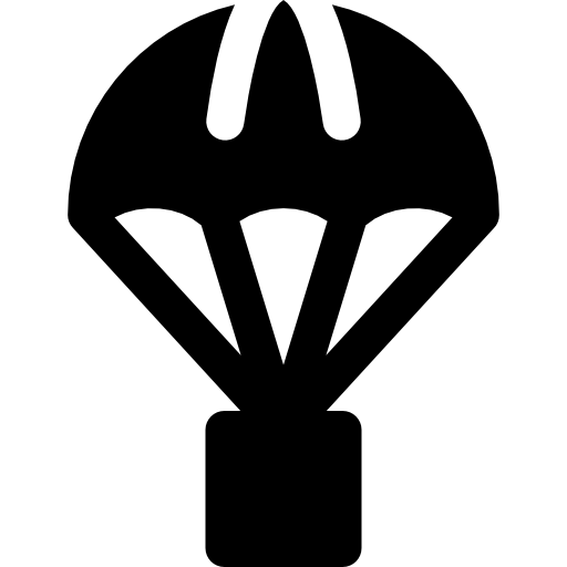 spadochron Basic Rounded Filled ikona