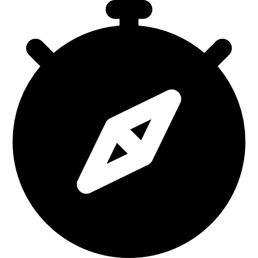 kompas Basic Rounded Filled ikona