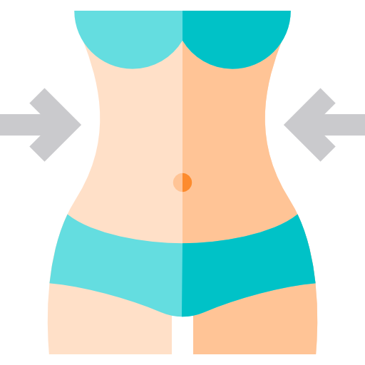 liposuctie Basic Straight Flat icoon