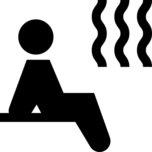 sauna Basic Straight Filled Icône