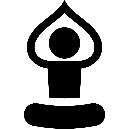 yoga Basic Straight Filled Icône