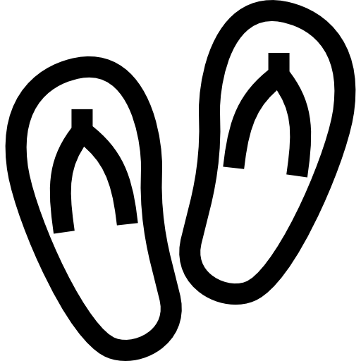 slipper Basic Straight Lineal icoon