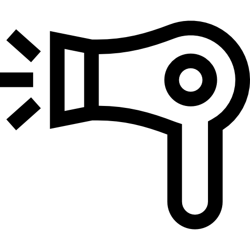 Hair dryer Basic Straight Lineal icon