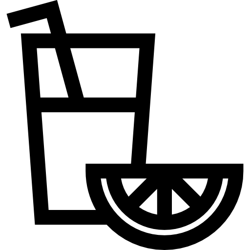 オレンジジュース Basic Straight Lineal icon