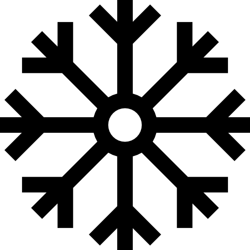 flocon de neige Basic Straight Lineal Icône