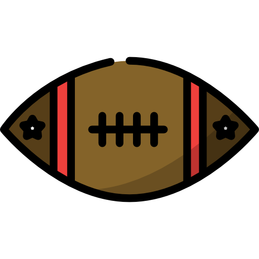 Американский футбол Special Lineal color иконка
