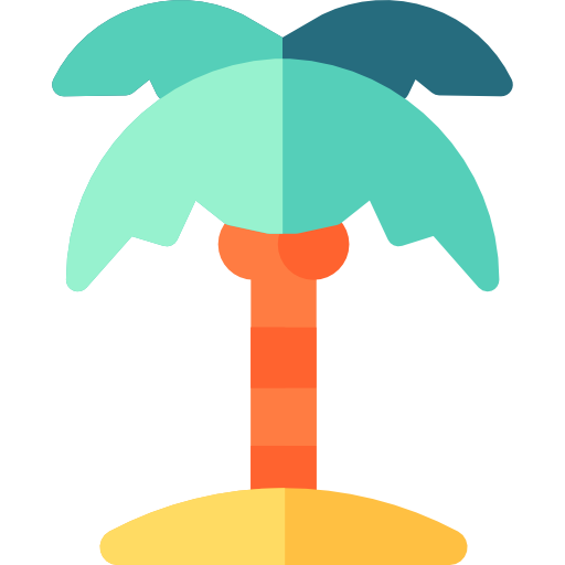 palmera Basic Rounded Flat icono
