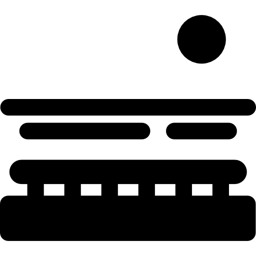 ビーチ Basic Rounded Filled icon