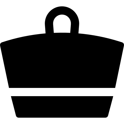 Beach bag Basic Rounded Filled icon