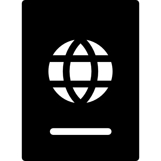 paspoort Basic Rounded Filled icoon