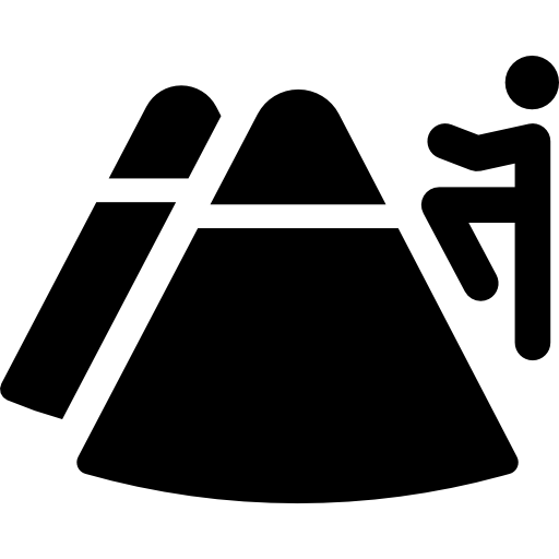 senderismo Basic Rounded Filled icono