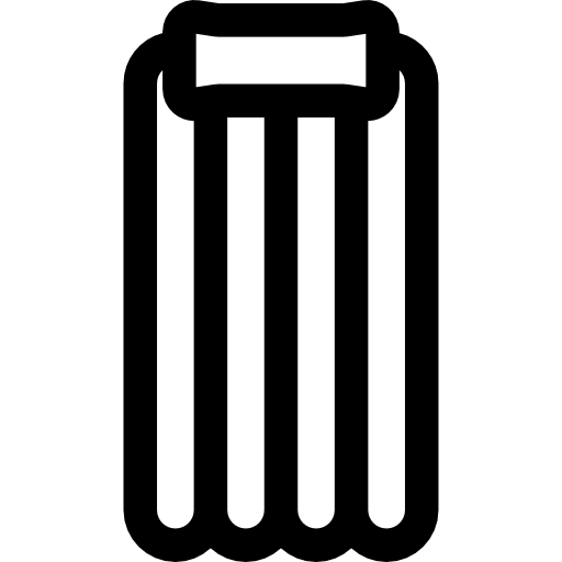 luftmatratze Basic Rounded Lineal icon