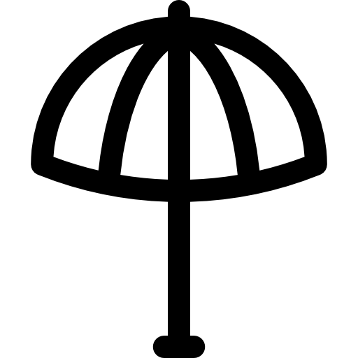 sombrilla Basic Rounded Lineal icono