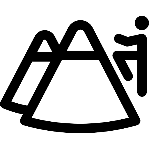 senderismo Basic Rounded Lineal icono