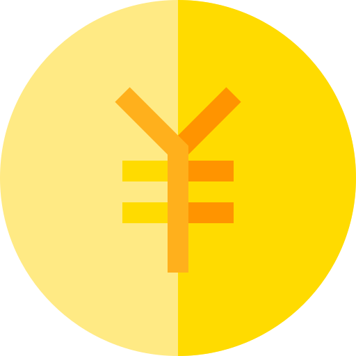 yen Basic Straight Flat icona