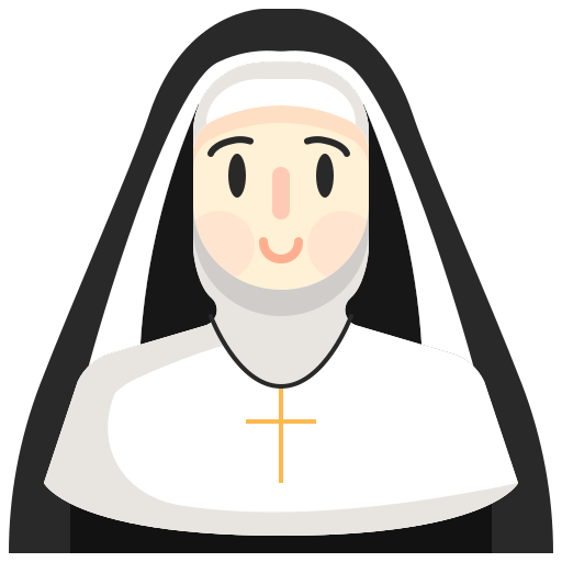 Nun Justicon Flat icon