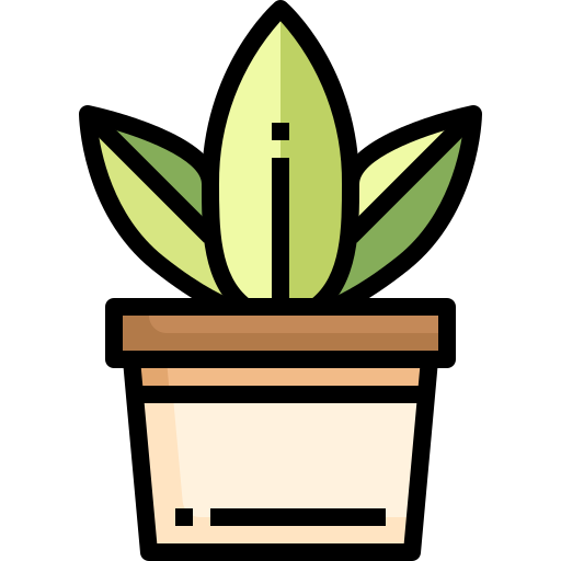 Plant pot Justicon Lineal Color icon