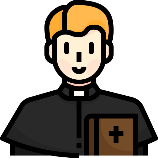 sacerdote Justicon Lineal Color icono