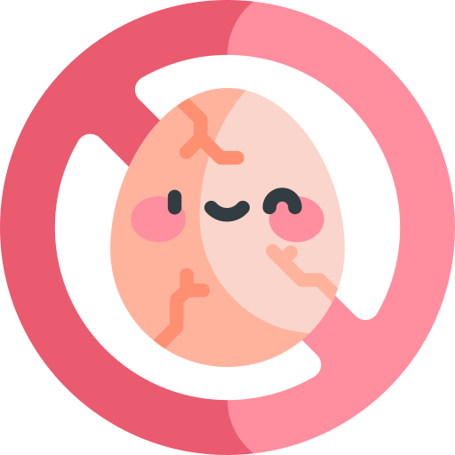 No eggs Kawaii Flat icon