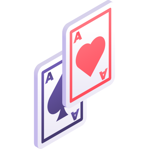Playing card Gradient Isometric Gradient icon