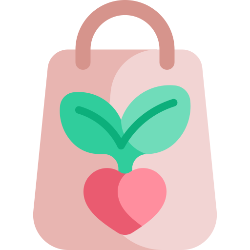 Grocery bag Kawaii Flat icon