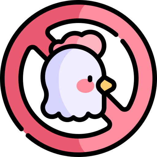 No chicken Kawaii Lineal color icon