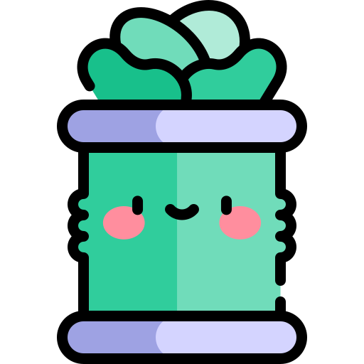 Spinach Kawaii Lineal color icon