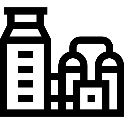 raffinerie de pétrole Basic Straight Lineal Icône