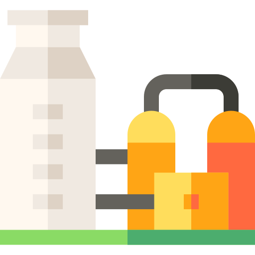 Oil refinery Basic Straight Flat icon