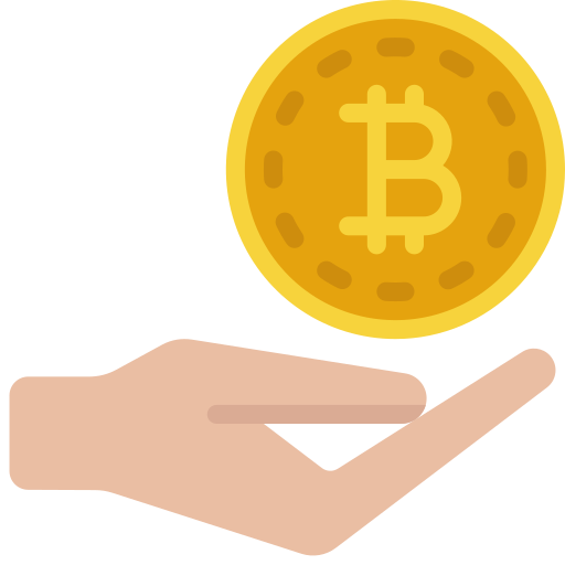 dar bitcoins Juicy Fish Flat icono