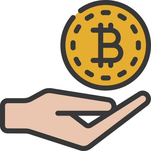 Give bitcoin Juicy Fish Soft-fill icon